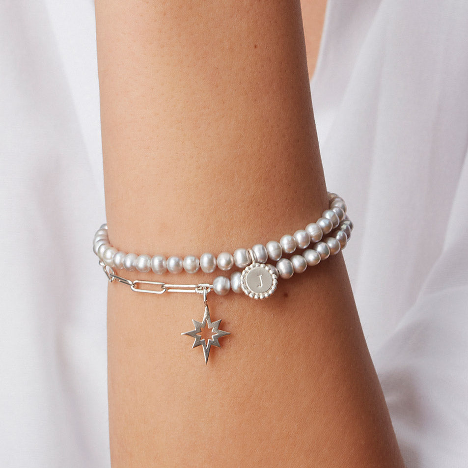 Personalised Pearl Initial Bracelet