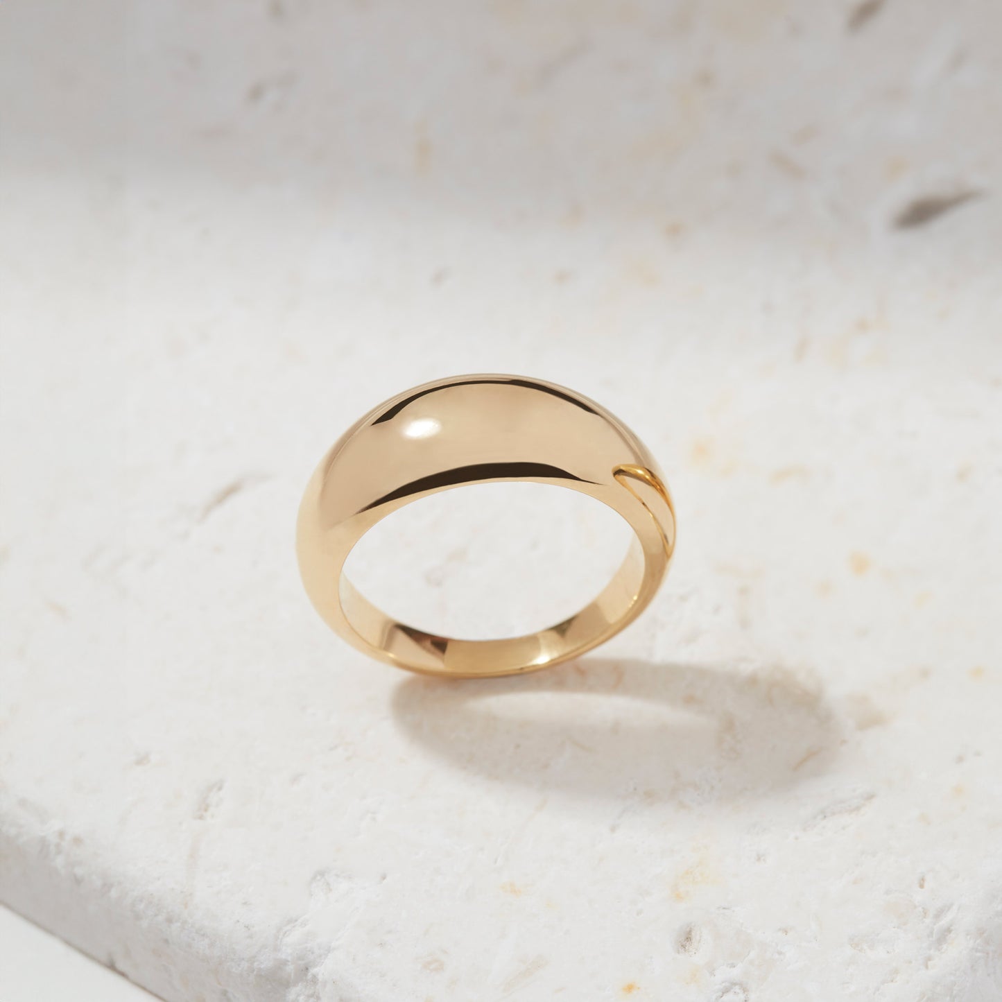 Large Dome Ring in Sterling Silver or Gold Vermeil