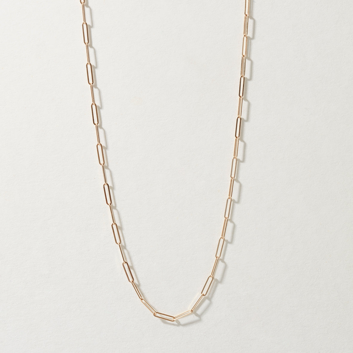 9ct Gold Paperclip Necklace