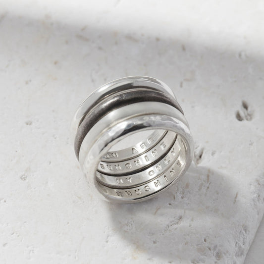 Personalised Simple Stacking Rings