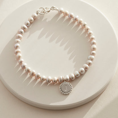 Personalised Pearl Initial Bracelet