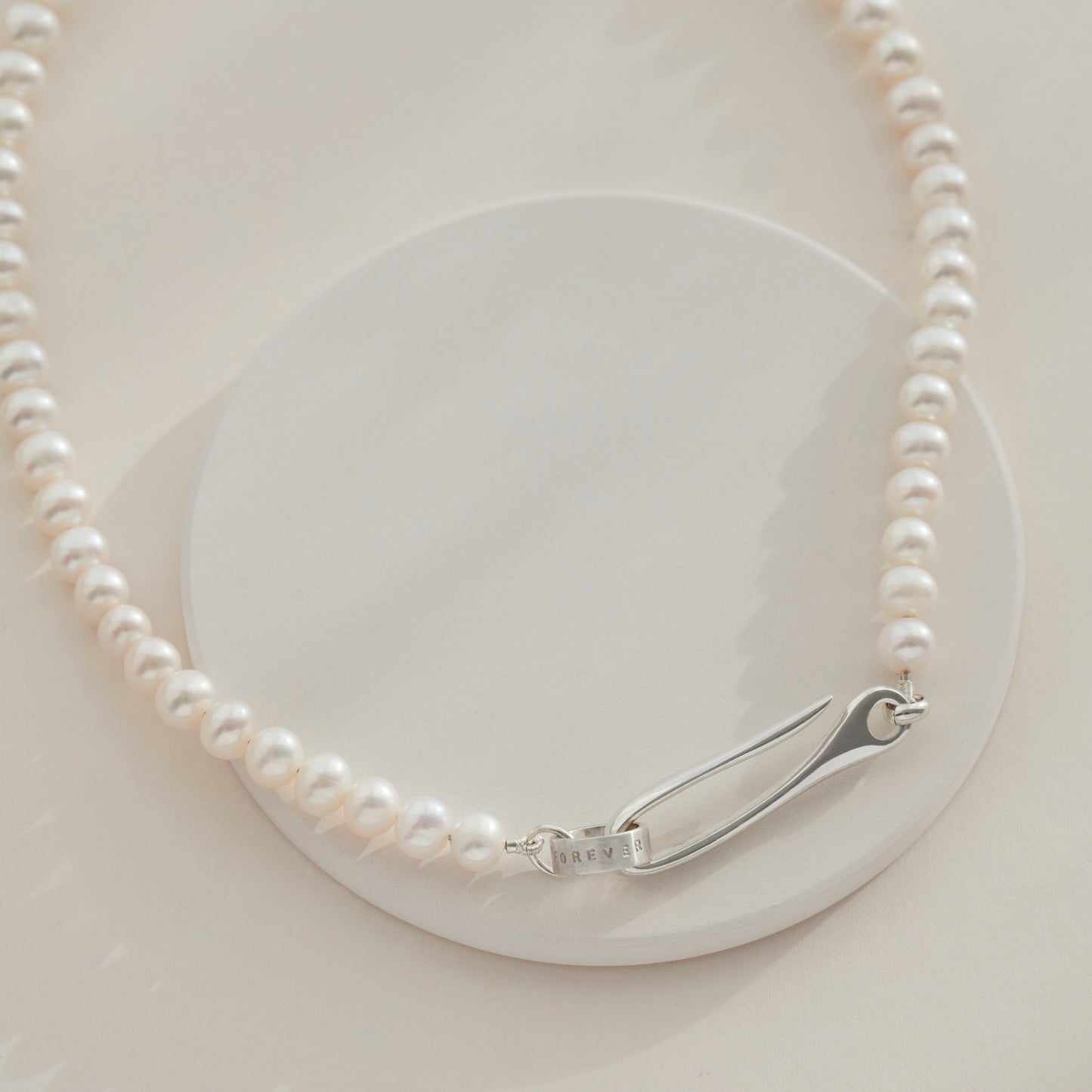 Personalised Hook Necklace With Pearls