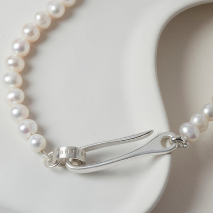 Personalised Hook Necklace With Pearls