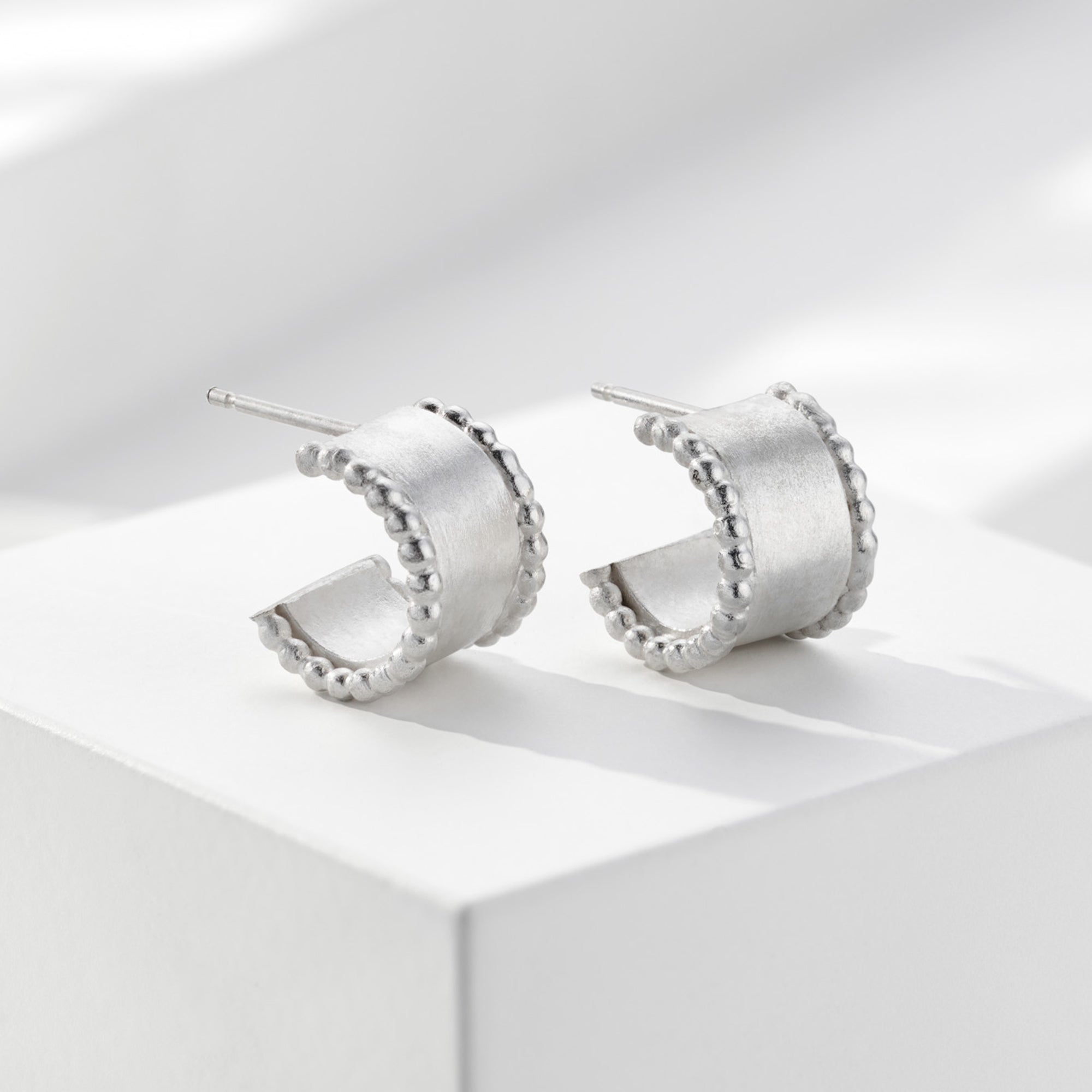 Sterling silver store wide hoop earrings