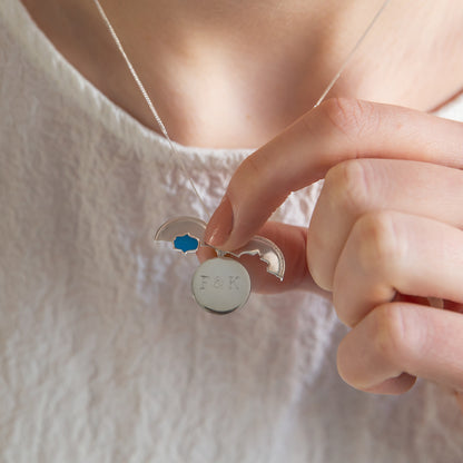 Peekaboo Enamel Lucky Charm Lockets