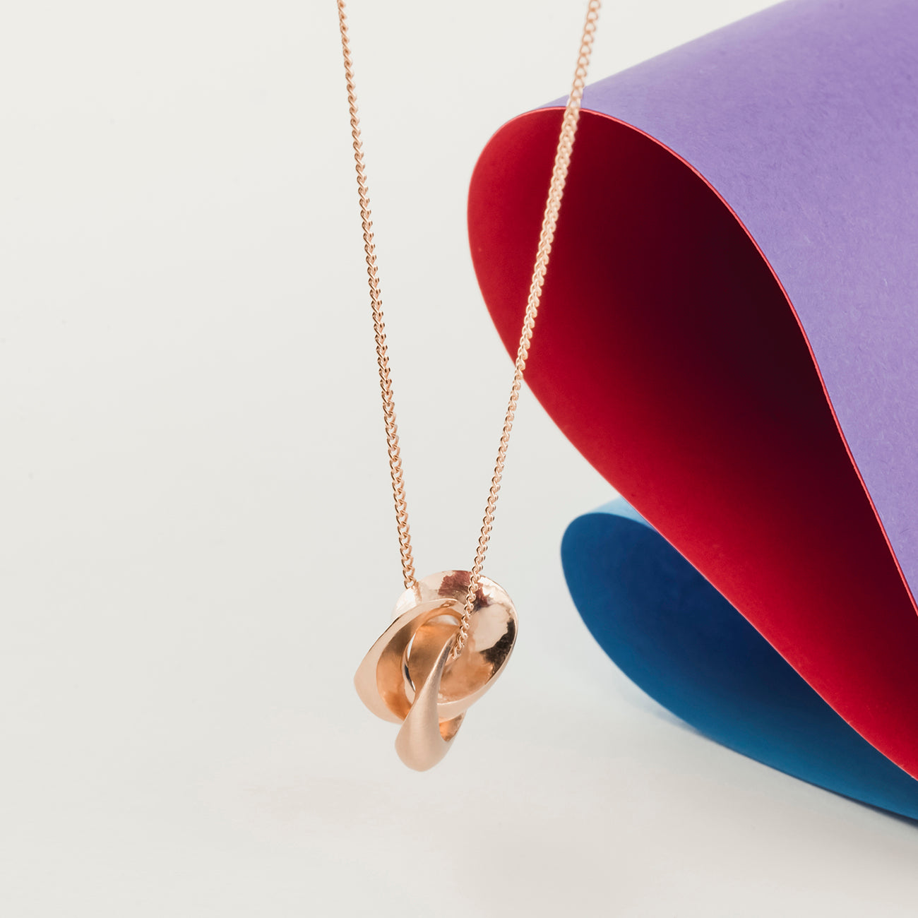 Mobius Infinity Personalised Rose Gold Necklace - Soremi Jewellery