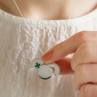 Peekaboo Enamel Lucky Charm Lockets