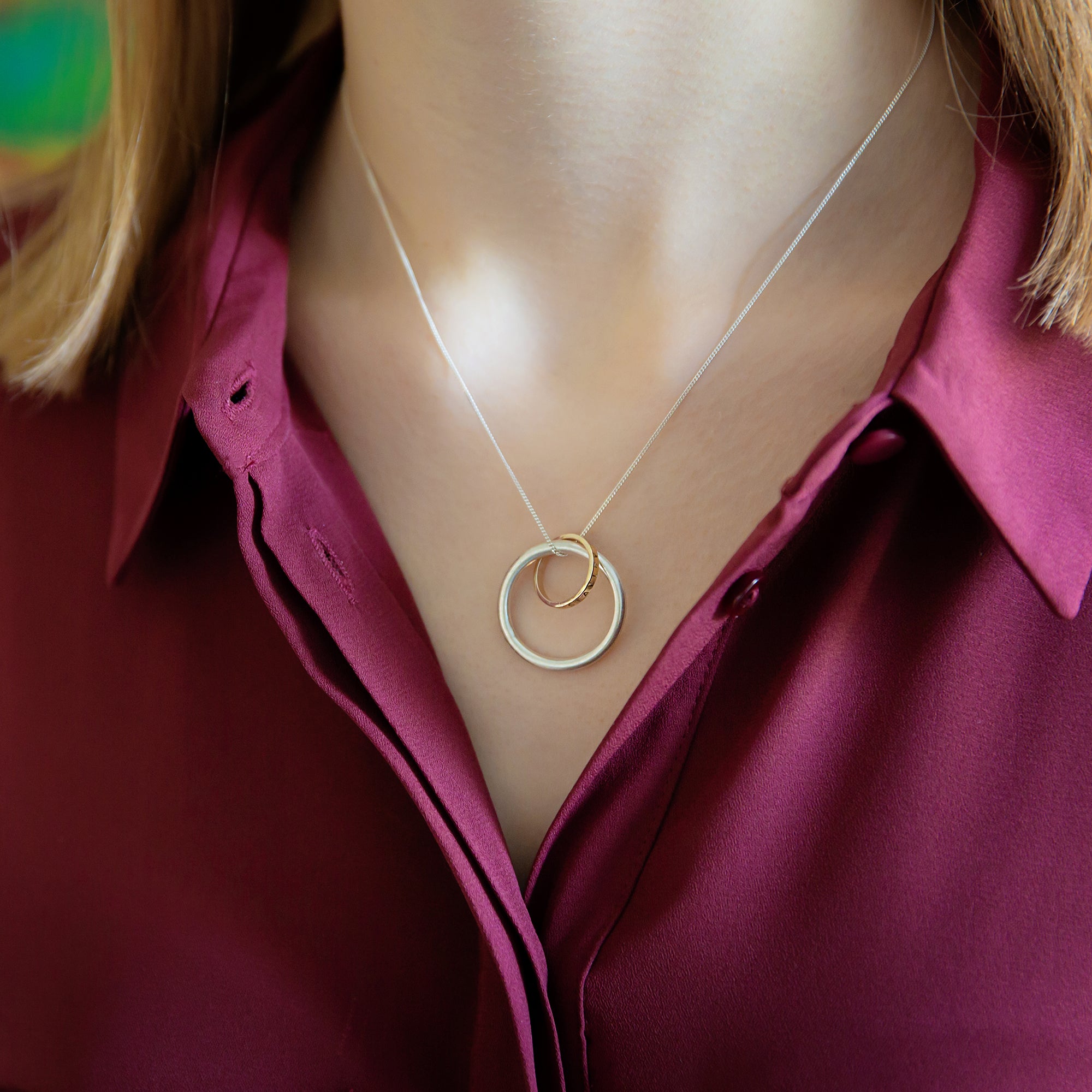 Entwined on sale ring necklace